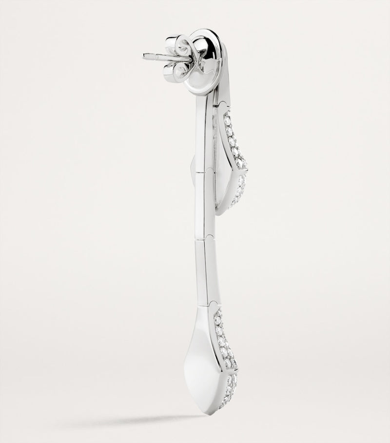 Marli New York Cleo drop earrings white gold diamonds (British brand)