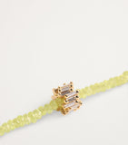 Suzanne Kalan yellow gold diamond chrysoberyl beaded necklace - British product