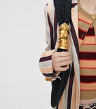 Schiaparelli large raffia Soufflé Baguette shoulder bag, UK version