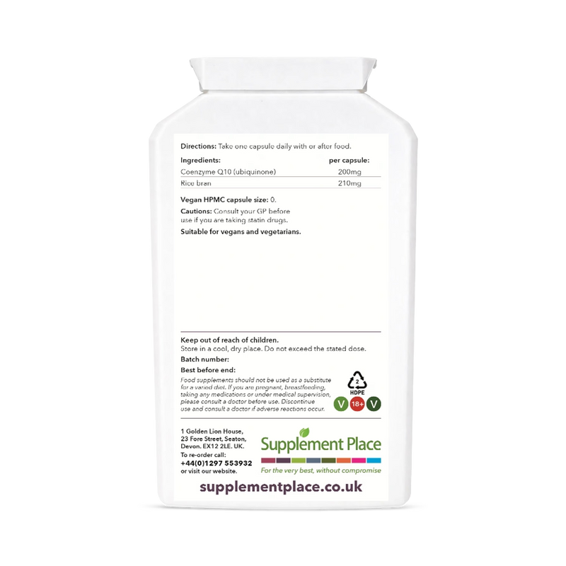 Supplement Place coenzyme Q10 200mg 120 capsules, UK version