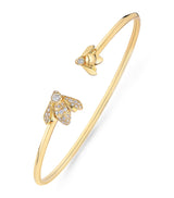 Harrods Chaumet Bee de Chaumet Yellow Gold and Diamond Bangle- Buy online at McGrocer