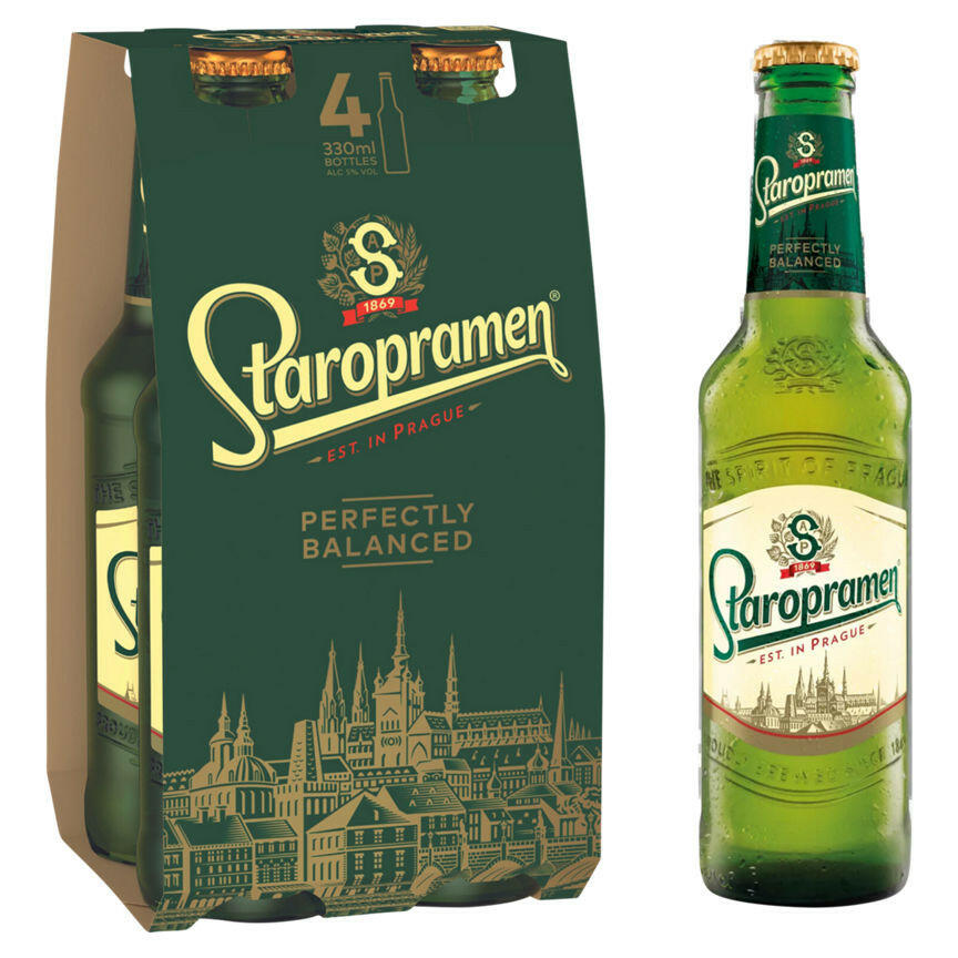 Staropramen 4 x 330ml GOODS ASDA