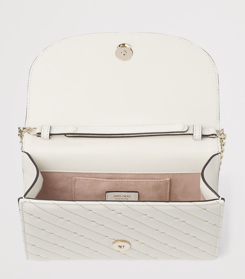 Jimmy Choo Curve leather clutch bag, imported from the UK