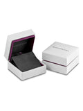 9ct white gold cubic zirconia stud earrings 5mm (British brand)