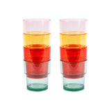 Navigate strawberries and cream acrylic tumblers 8 pack - British product
