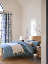 Blue Slate Cotton Rich Duvet Cover and Pillowcase Set