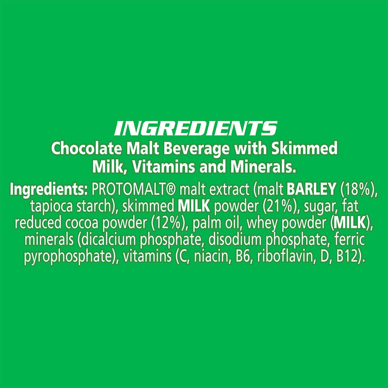 Nestle Milo malted milk powder 2 x 400g, imported from the UK
