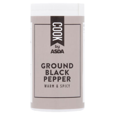 COOK by ASDA ground black pepper 25g - British product