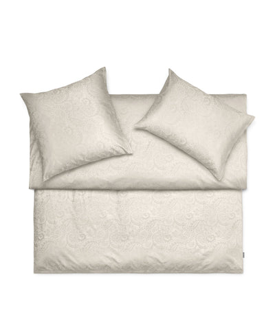Harrods King Duvet Cover with Paisley Jacquard Print in Cotton, 230cm x 220cm- Buy online at McGrocer