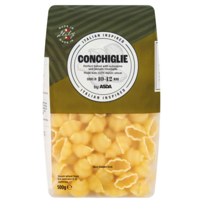 ASDA Conchiglie dry pasta 500g - British product