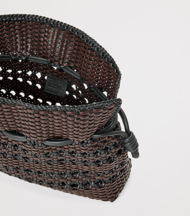 LOEWE Flamenco clutch bag in woven leather (British brand)