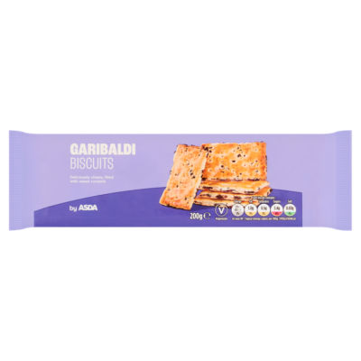 ASDA Garibaldi biscuits with currants 200g, UK version