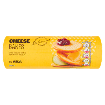 Asda Cheese Bakes savoury biscuits 150g - British product