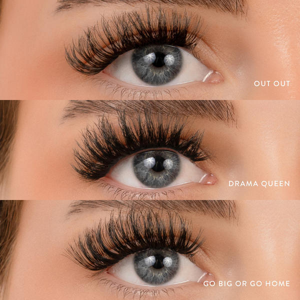 House of Amor False Eyelashes Multipack 3 Styles, UK version