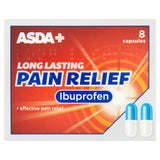 ASDA Long Lasting Pain Relief Ibuprofen 8 capsules - British product