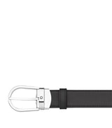 Harrods Montblanc Leather Horseshoe Belt- Buy online at McGrocer