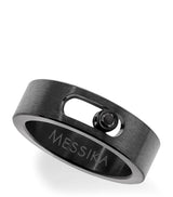 Harrods Messika Move Brushed Titanium Diamond Ring- Buy online at McGrocer