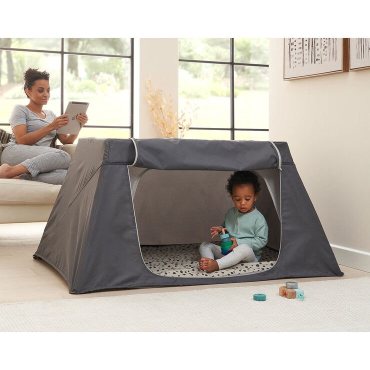 Tutti Bambini CoZee Go Travel Cot Oak Charcoal (British brand)