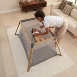 Tutti Bambini CoZee Go Travel Cot Oak Charcoal (British brand)