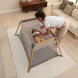 Tutti Bambini CoZee Go Travel Cot Oak Charcoal (British brand)