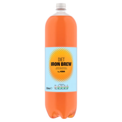 ASDA Diet Iron Brew soft drink 2 Litres - British product