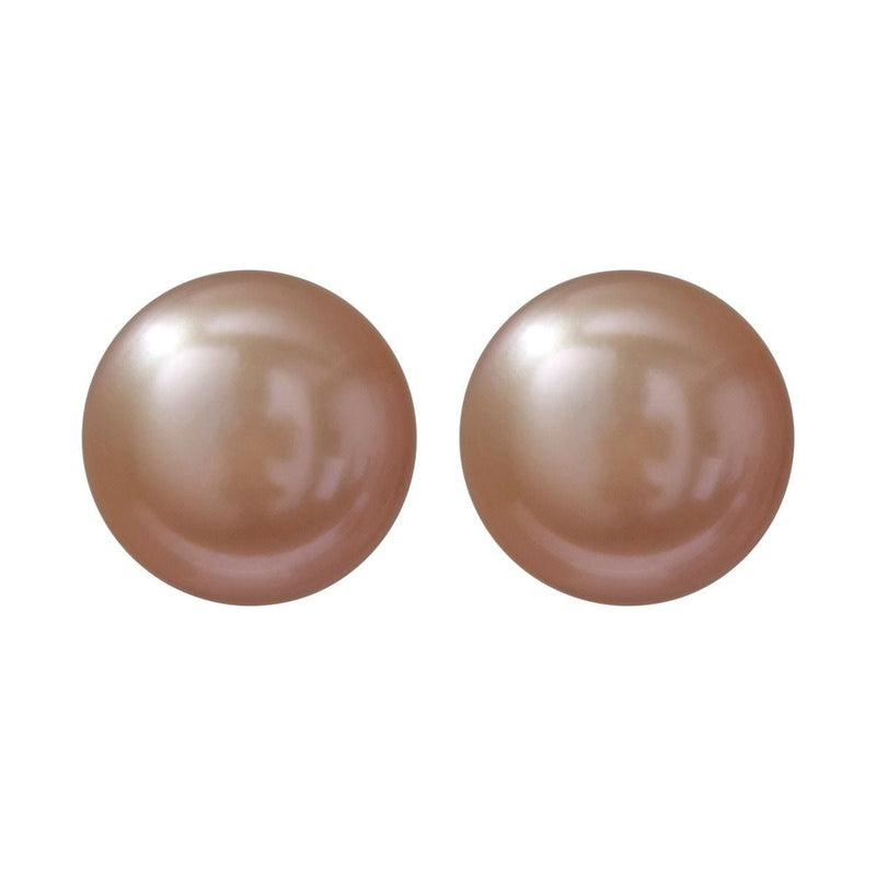 Coleman Douglas pink pearl stud earrings in sterling silver - British product