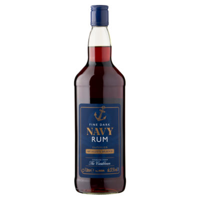 ASDA Fine Dark Navy Rum 1 Litre - British product