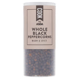 COOK by ASDA whole black peppercorns 106g - British product