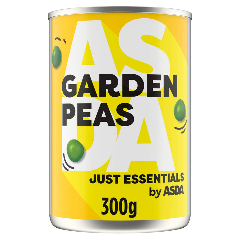 ASDA Just Essentials garden peas 300g (British brand)