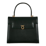 fortnum Launer Traviata Bottle Green Calf Leather Tote Handbag- Buy online at McGrocer