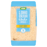 ASDA easy cook long grain white rice 1kg, imported from the UK