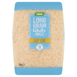 ASDA Easy Cook Long Grain White Rice 2kg, imported from the UK
