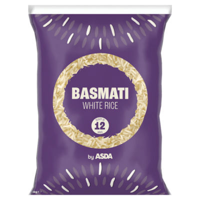 ASDA Basmati White Rice 4kg pack - British product