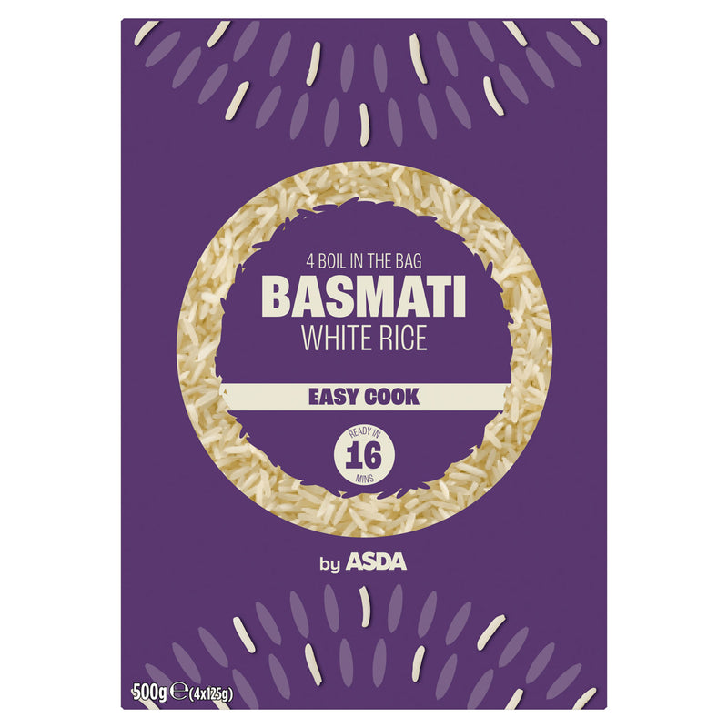 ASDA Basmati white rice boil-in-bag 500g - British product