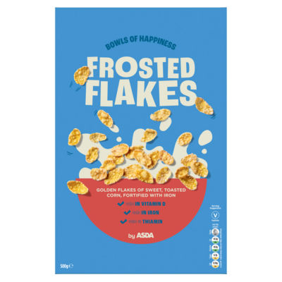 Asda Frosted Flakes cornflakes 500g - British product