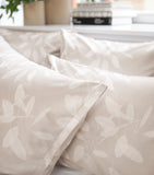Schlossberg organic cotton king duvet cover with botanical print (British brand)
