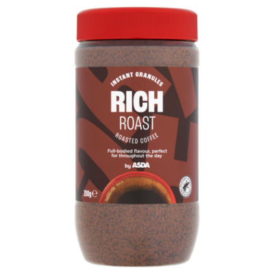 ASDA Rich Roasted Instant Coffee Granules 200g - British product