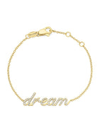 NOA Dream Bracelet yellow gold diamond baby bracelet, imported from the UK