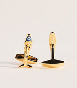 Harrods Tateossian Gold-Plated Sterling Silver Feng Shui Fish Cufflinks- Buy online at McGrocer