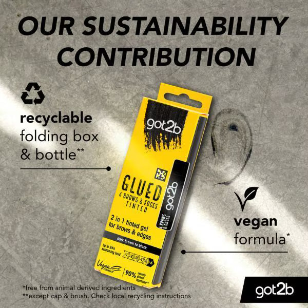 got2b Glued Brows & Edges Tint Black 16ml, UK version