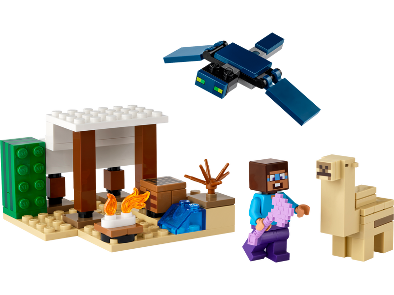 LEGO Minecraft Steve's Desert Expedition Building Set 75 Pieces (British brand)