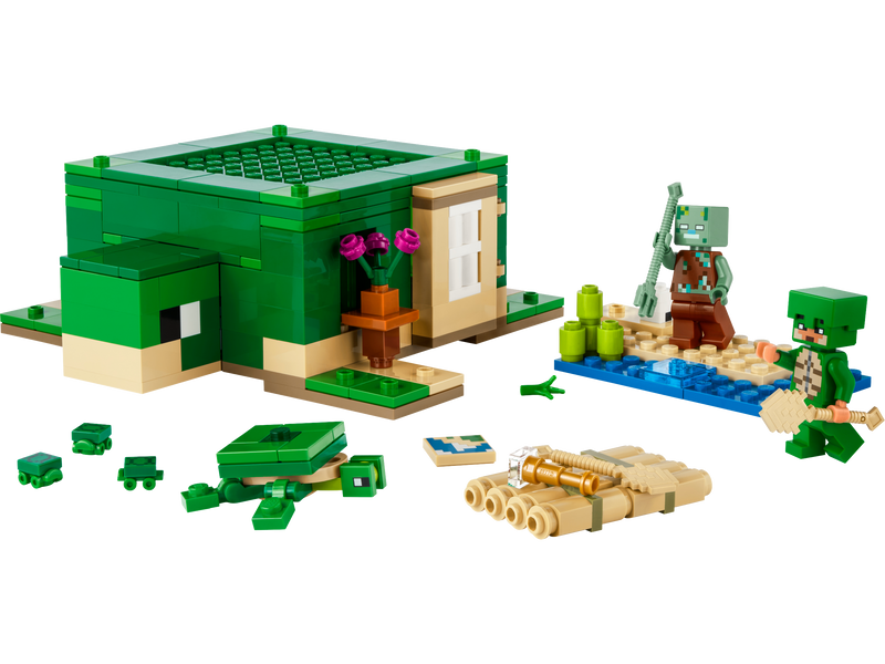 LEGO Minecraft Turtle Beach House set 234 pieces - British product