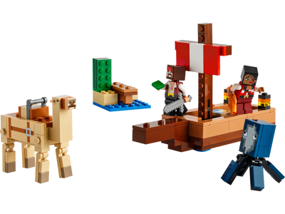 Lego LEGO Minecraft Pirate Ship Voyage Building Set 166 Pieces- Buy online at McGrocer