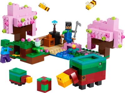 Set de construction LEGO Minecraft Jardin de fleurs de cerisier 304 pièces