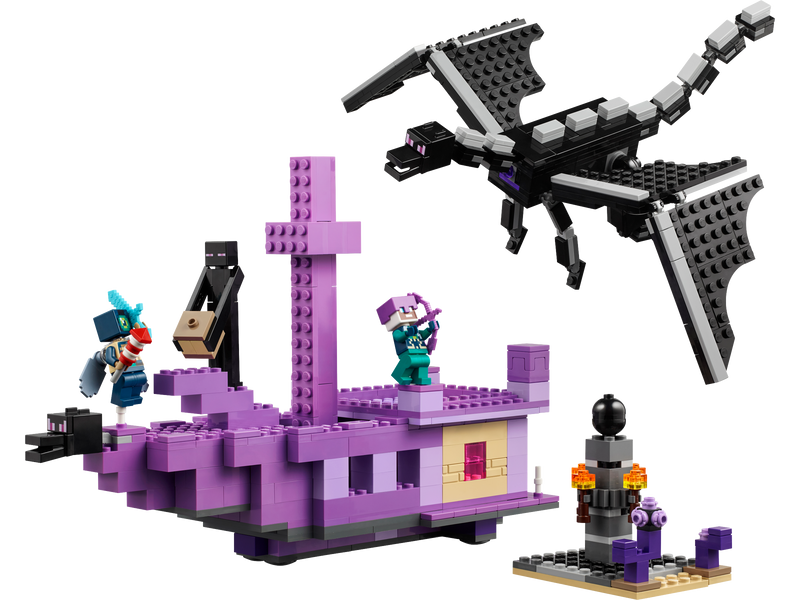 LEGO Minecraft Ender Dragon End Ship 657 Piece (British brand)