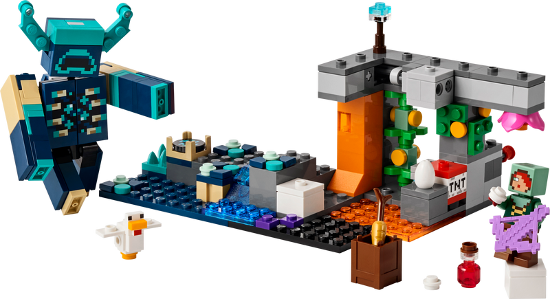 LEGO Minecraft The Warden Encounter 238 piece set, imported from the UK
