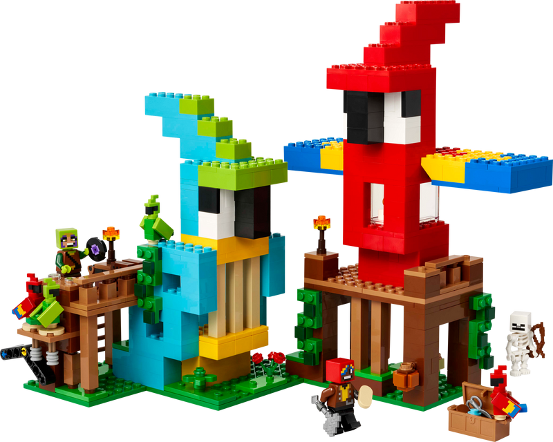 LEGO Minecraft Parrot Houses 535 Pieces Set (British brand)