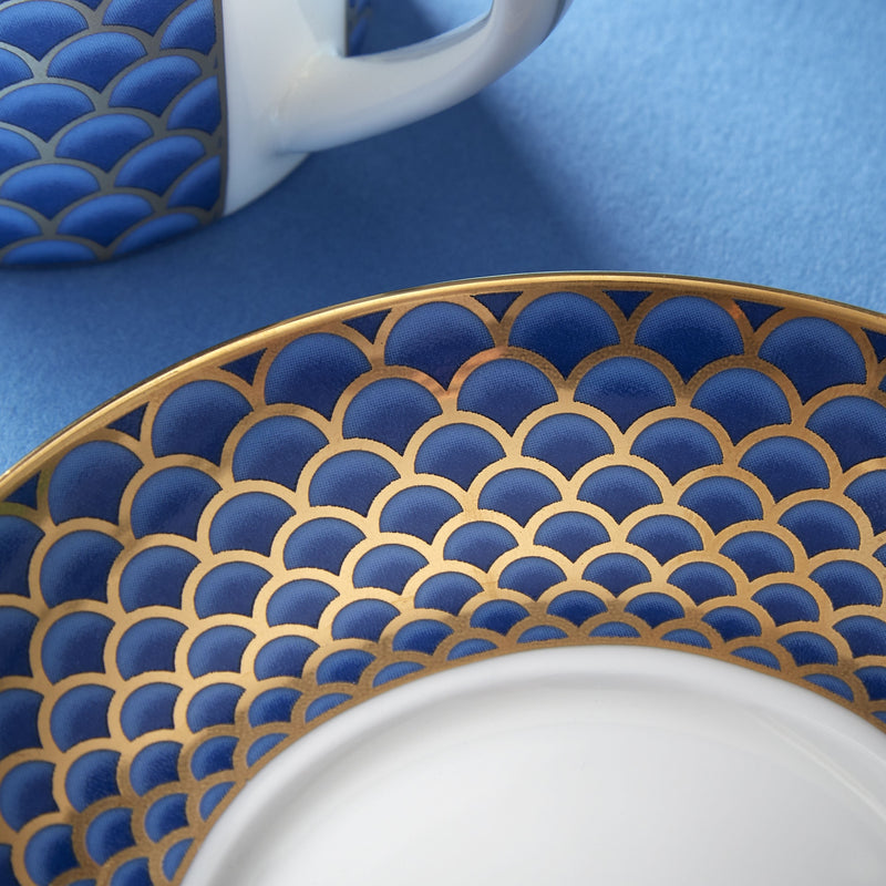 Fortnum's blue coffee cup and saucer, imported from the UK