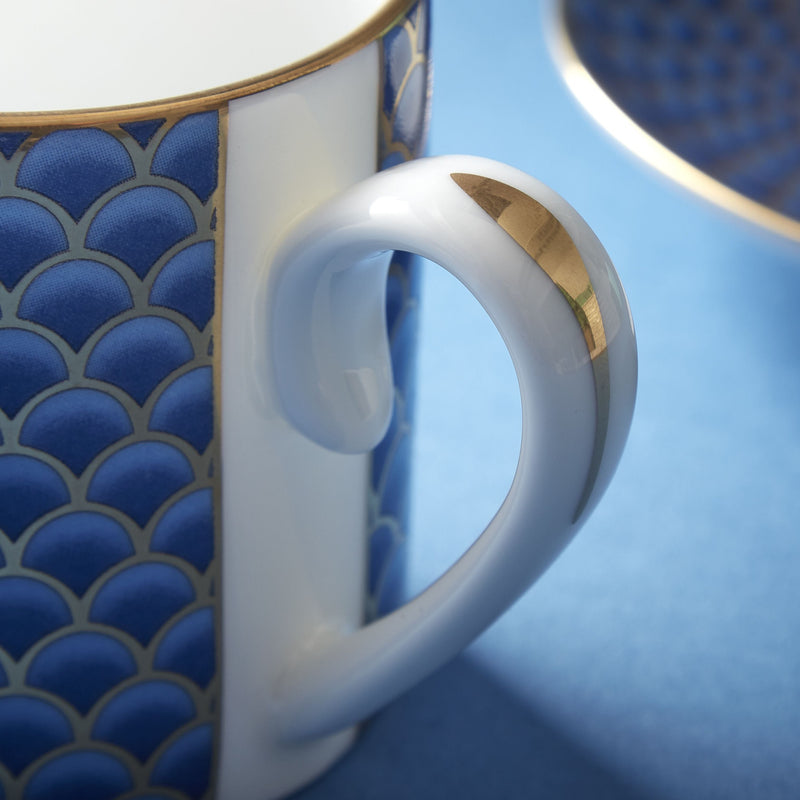 Fortnum's blue coffee cup and saucer, imported from the UK