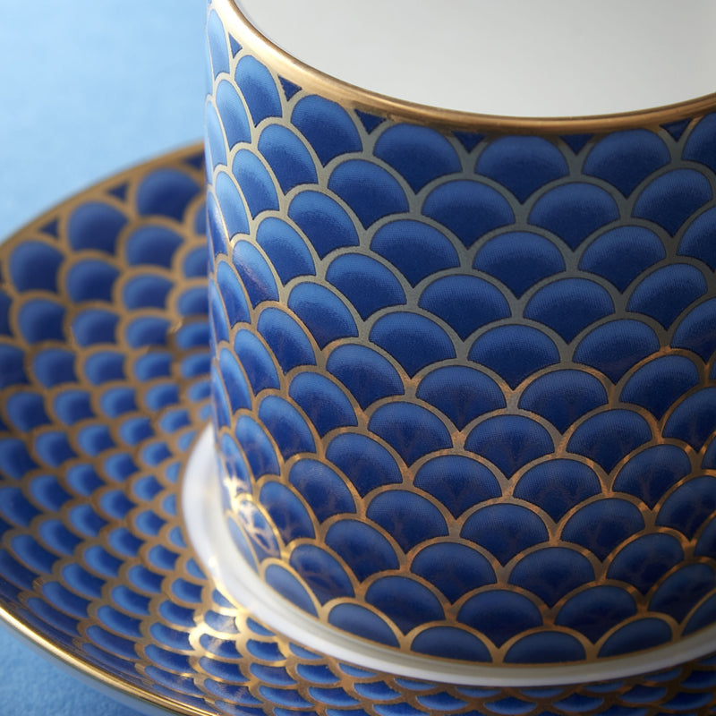 Fortnum's blue coffee cup and saucer, imported from the UK